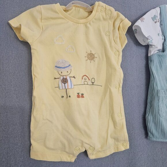 Lot of 2 Mayoral Unisex Newborn Outfits Never Worn Cotton blend - Picture 5 of 9